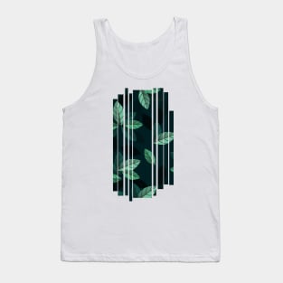 Green leafs falling Tank Top